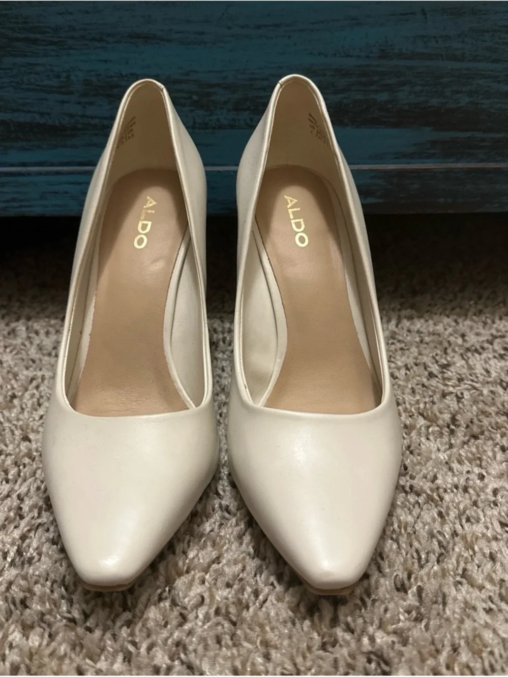 ALDO Ivory Pointed-Toe Pumps